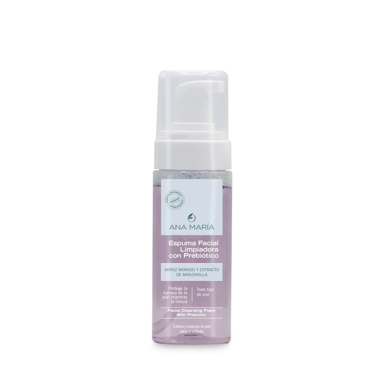 Espuma facial limpiadora con prebióticos ana maría