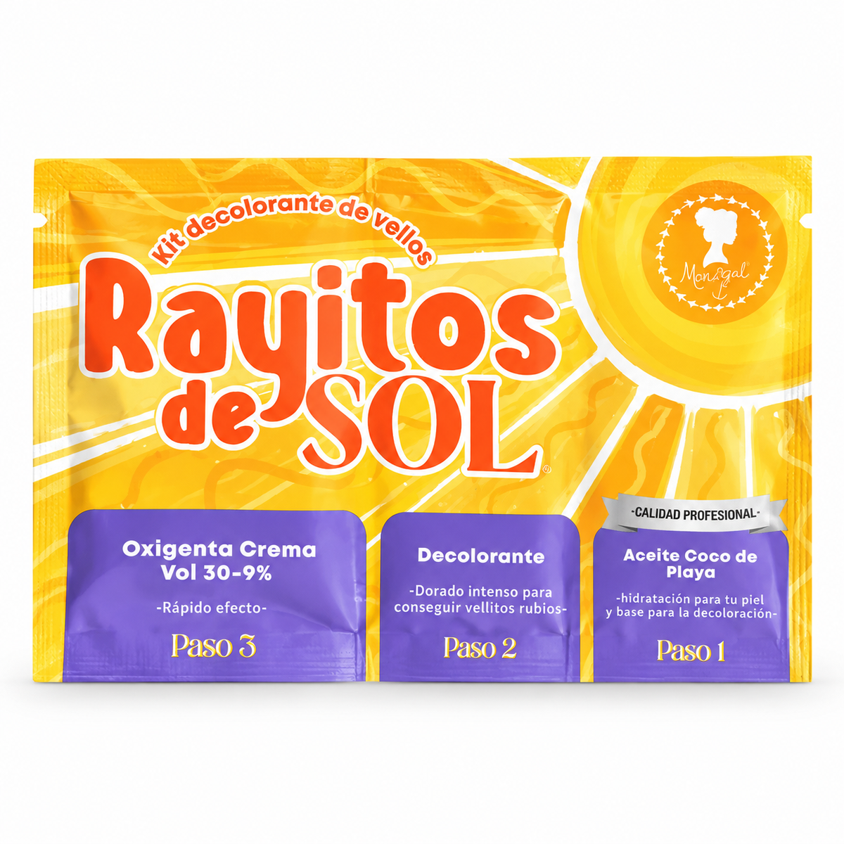 Kit Decolorante de Vellos Rayitos de Sol